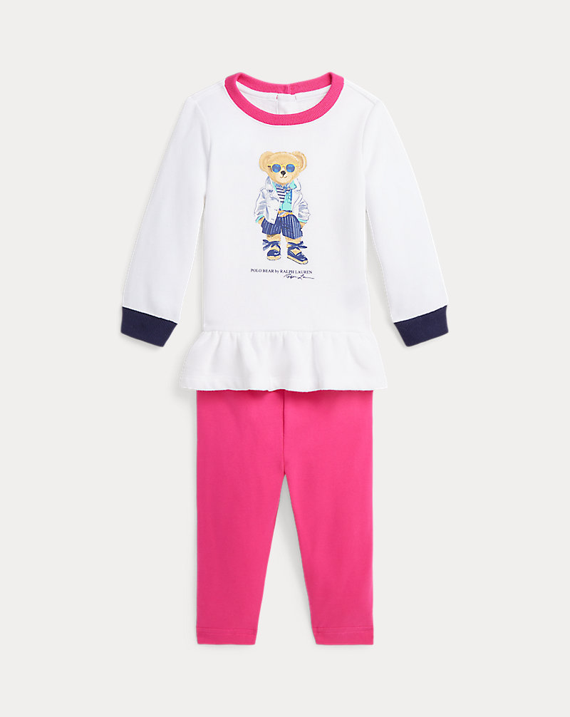 Leggings e sweatshirt em tecido polar Bebé (menina) 1