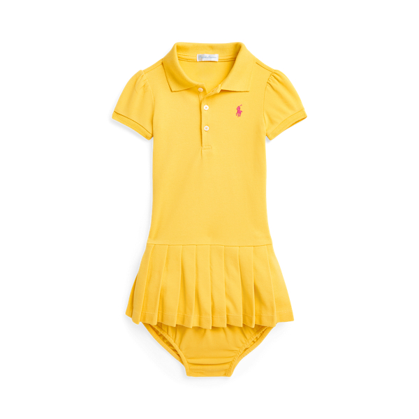 Girls yellow polo dress clearance