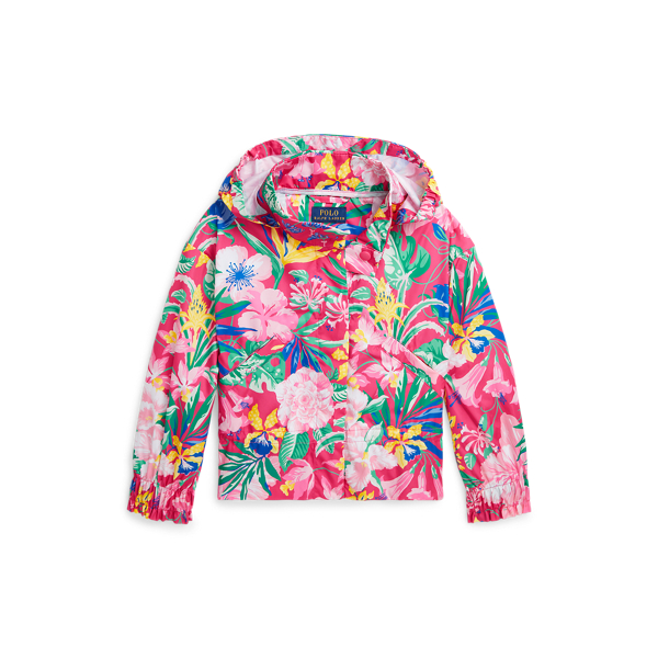 Floral Water-Resistant Peplum Jacket