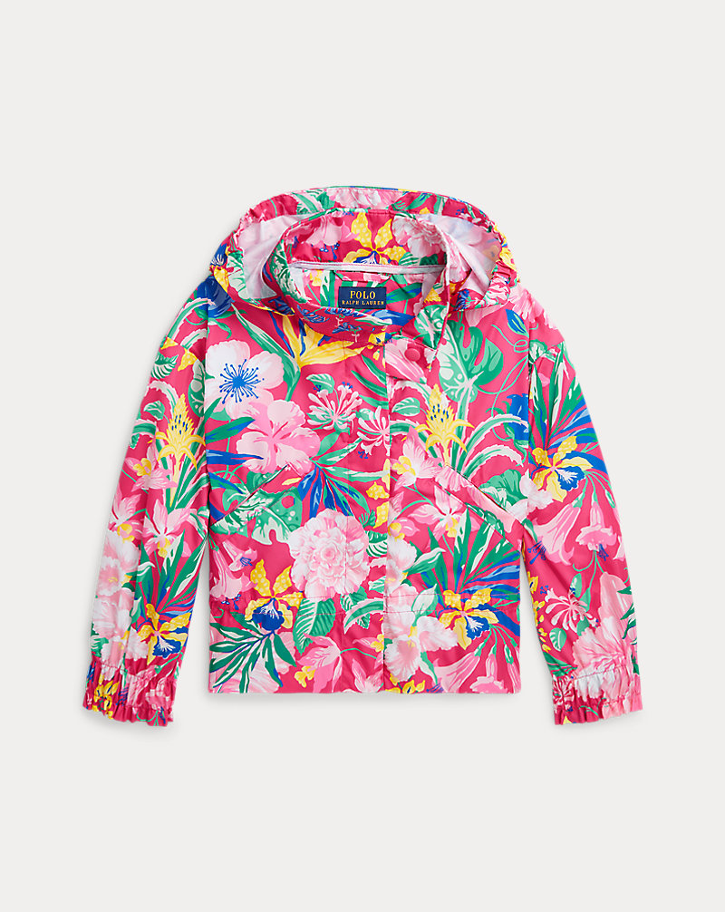 Floral Water-Resistant Peplum Jacket Girls 2-6x 1