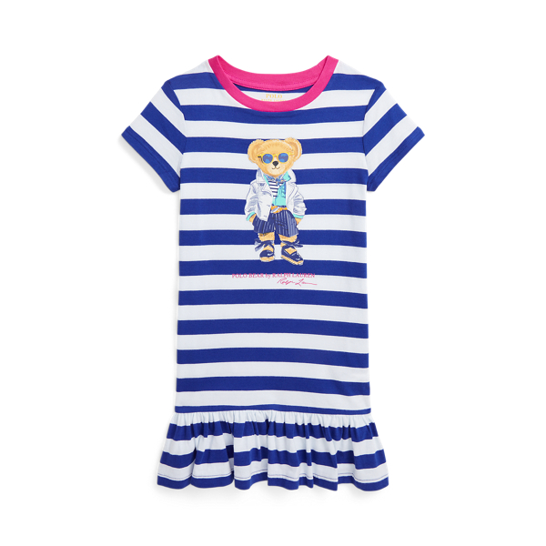 Polo Bear Cotton Jersey T-Shirt Dress GIRLS 1.5–6.5 YEARS 1