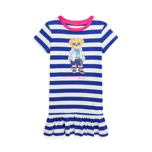 Katoenjersey T-shirtjurk met Polo Bear MEISJES 1,5-6,5 JAAR 1