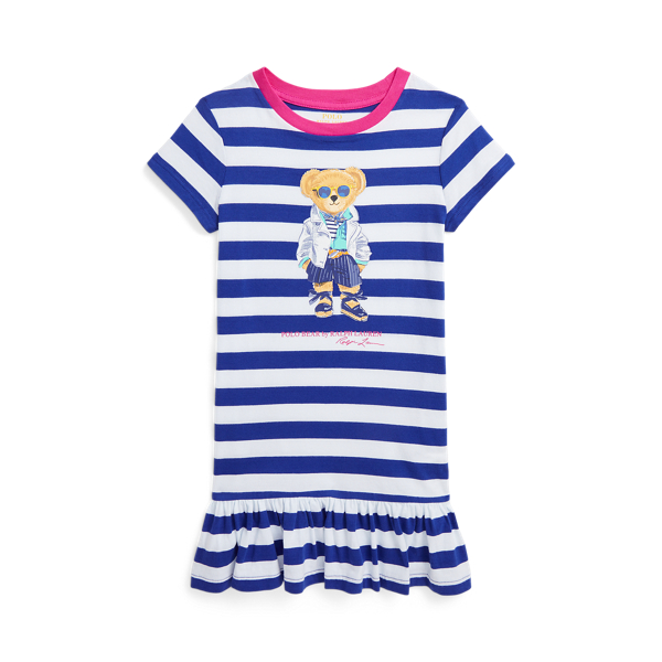 Robe tshirt Polo Bear jersey de coton pour filles Ralph Lauren® FR