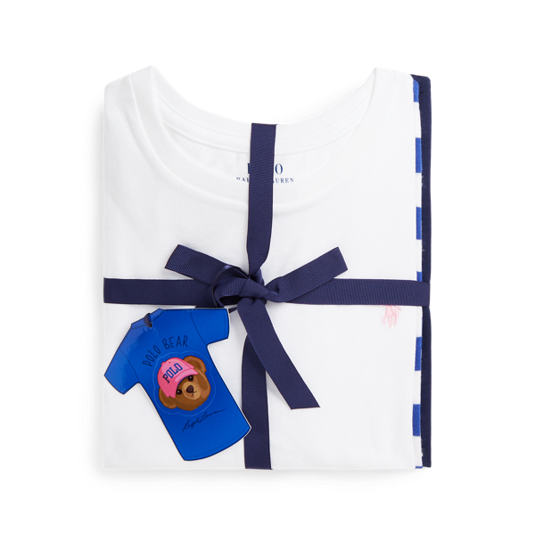 White, Blue/White,newport Cotton Jersey Crewneck Tee 3-Pack Girls 7-16 1