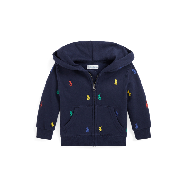 Polo Pony Fleece Full-Zip Hoodie