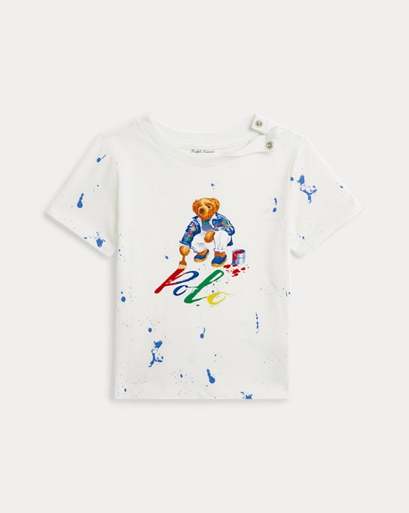Baumwolljersey-T-Shirt mit Polo Bear