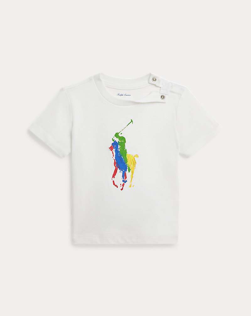 T-shirt Big Pony em malha de algodão Bebé (menino) 1