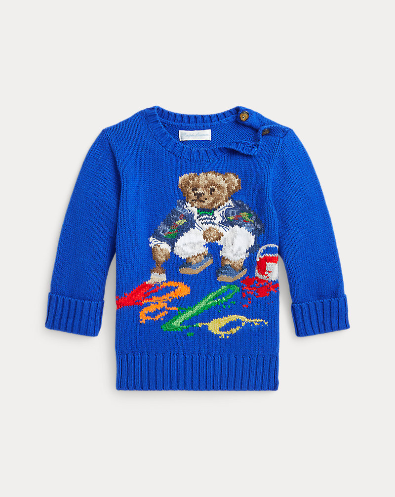 Camisola de malha em algodão Polo Bear Bebé (menino) 1