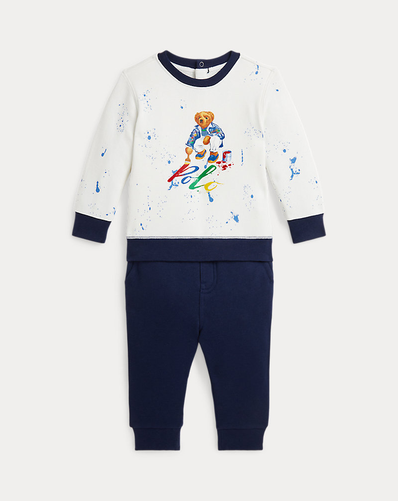 Polo Bear Sweatshirt &amp; Trouser Set Baby Boy 1