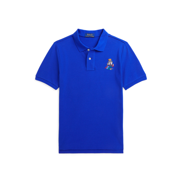 Polo Bear Cotton Mesh Polo Shirt Boys 8-18 1