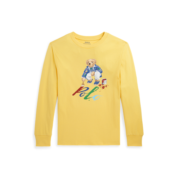 Katoenen longsleeve met Polo Bear