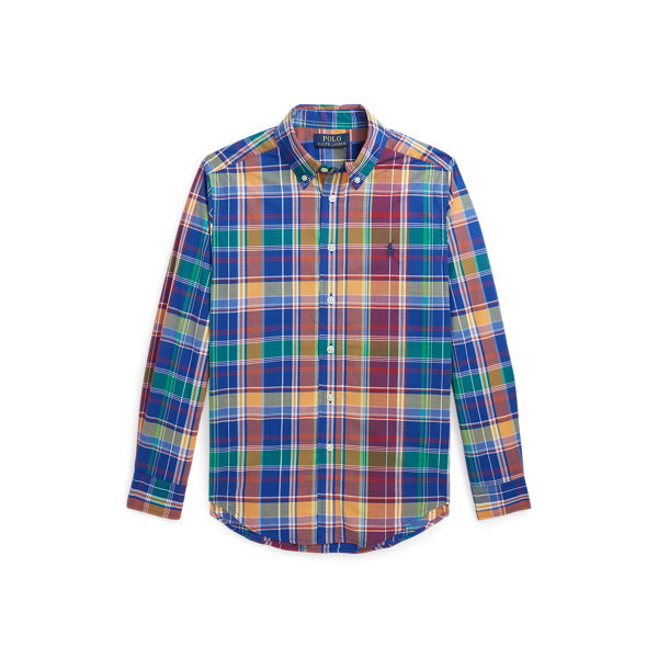 Plaid Cotton Poplin Shirt Boys 8-18 1