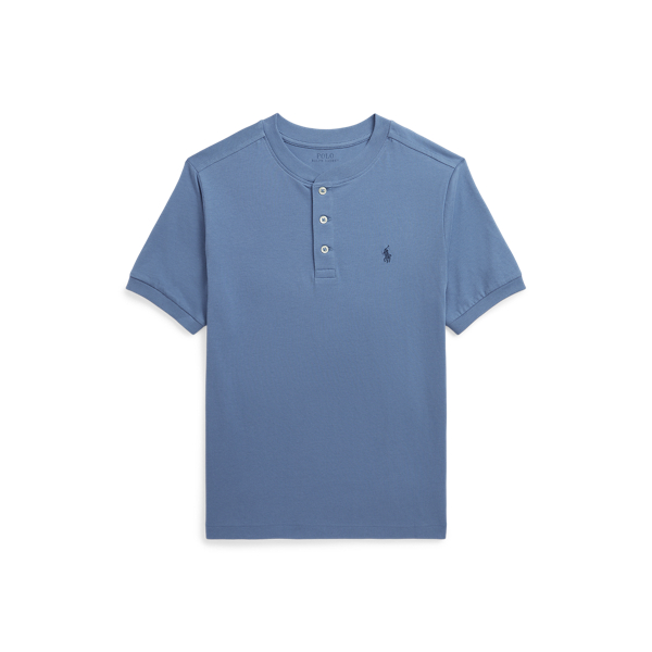 Cotton Jersey Short-Sleeve Henley Shirt Boys 8-20 1