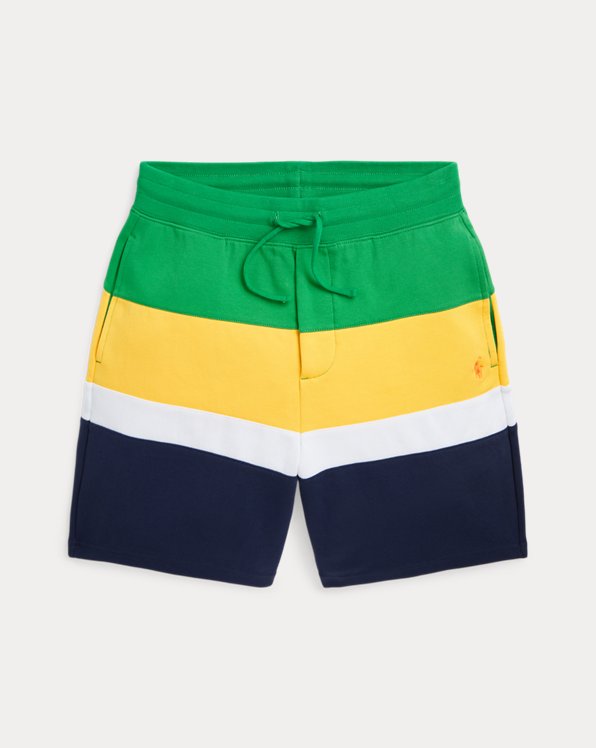 Doppellagige Color-Block-Shorts