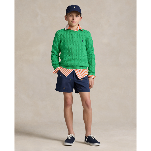 Polo Prepster Embroidered Chino Short Boys 8-18 1