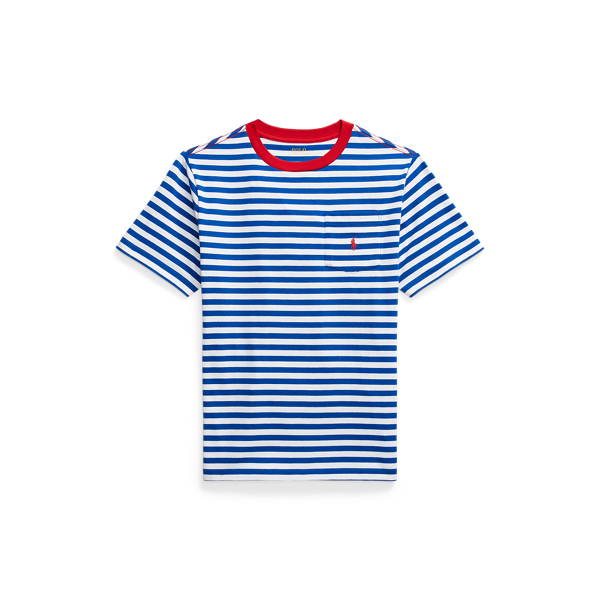 Striped Cotton Jersey Pocket T-Shirt BOYS 6–14 YEARS 1