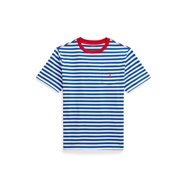 WE Fashion gestreept T-shirt oranje/wit