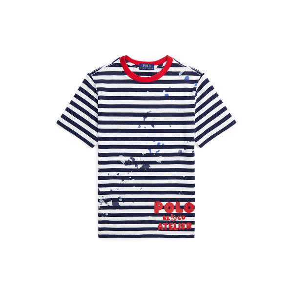 Striped Logo Cotton Jersey T-Shirt BOYS 6–14 YEARS 1