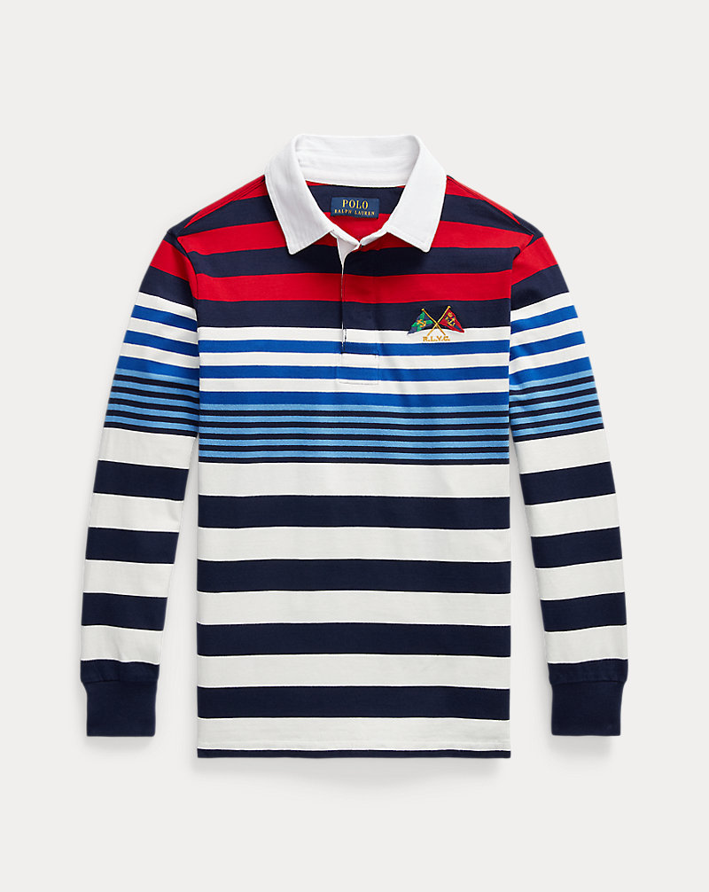 Nautical-Flag Striped Cotton Rugby Shirt BOYS 6–14 YEARS 1