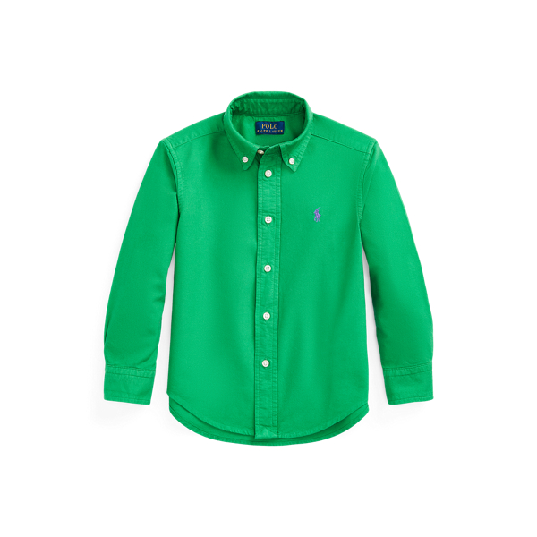 Garment-Dyed Cotton Oxford Shirt