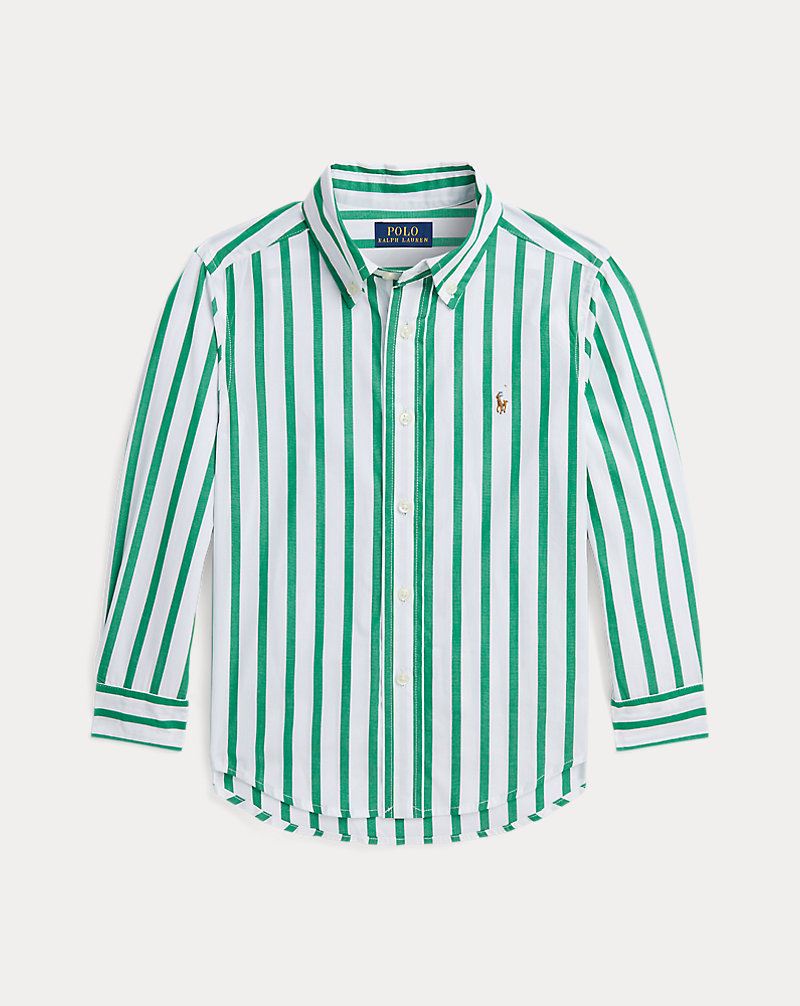 Striped Cotton Poplin Shirt Boys 2-7 1