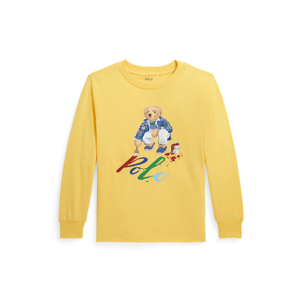 Polo Bear Cotton Long-Sleeve T-Shirt