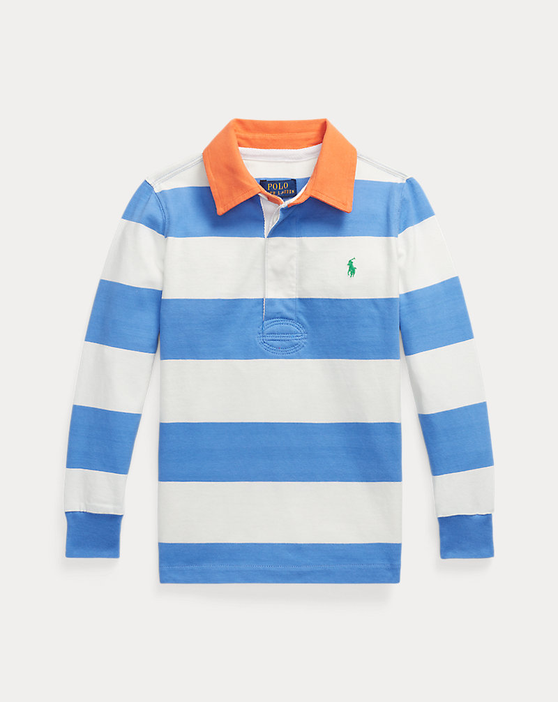 Striped Cotton Jersey Rugby Shirt BOYS 1.5–6 YEARS 1
