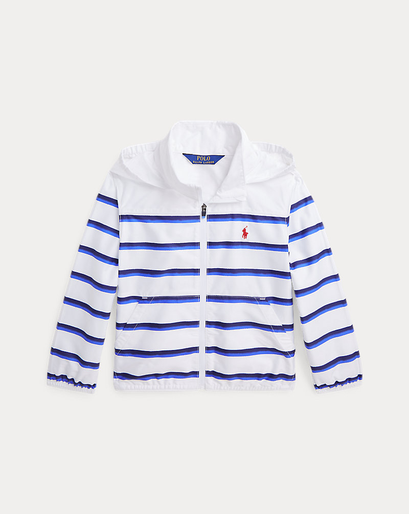 Striped Packable Water-Repellent Jacket Boys 2-7 1