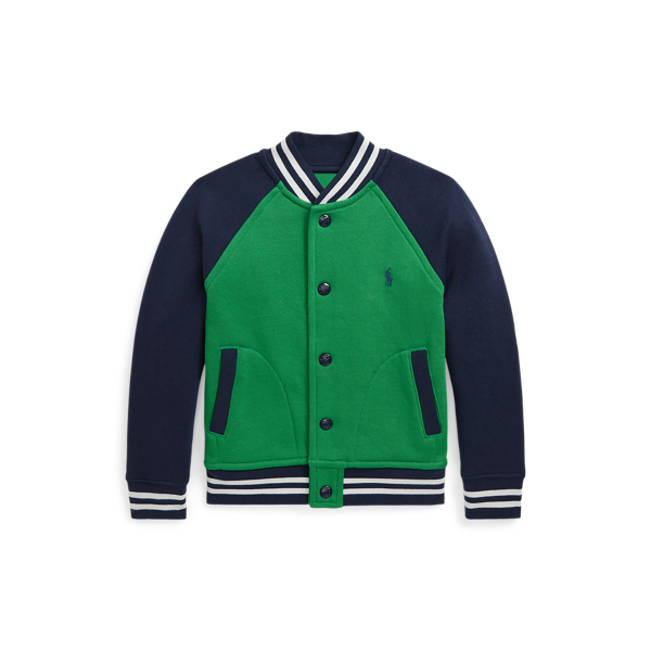 Color-Blocked Fleece Baseball Jacket Boys 2-7 1