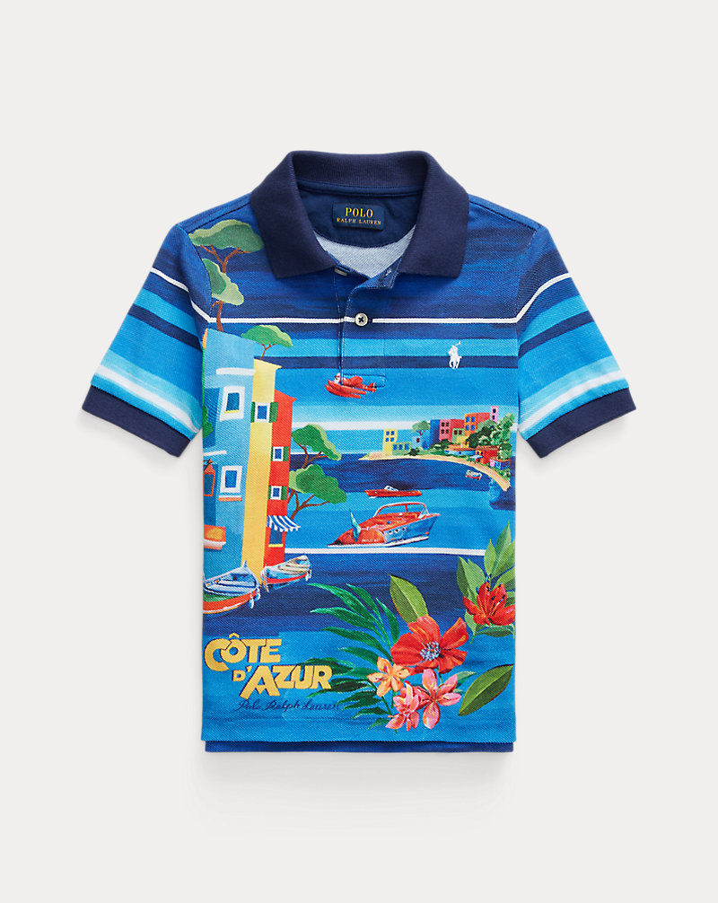 Cotton Mesh Graphic Polo Shirt BOYS 1.5–6 YEARS 1