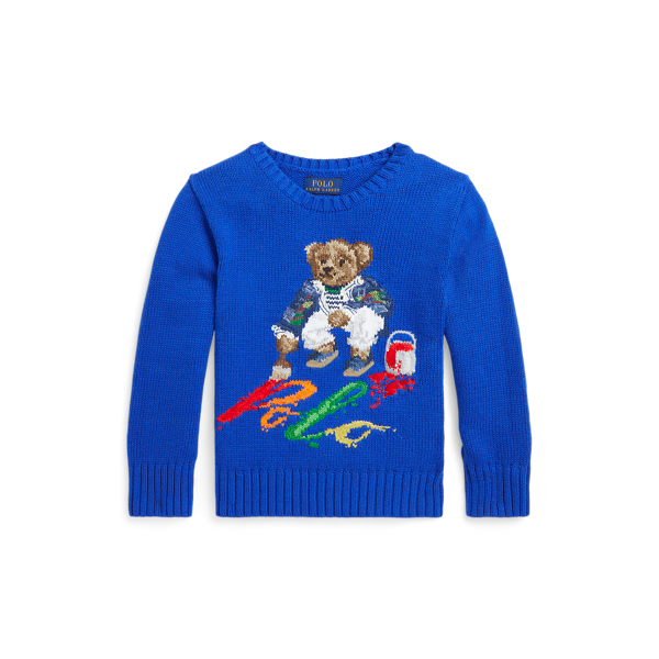 Polo Bear Cotton Sweater (9M) NWT main image 1