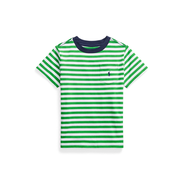 Striped Cotton Jersey Pocket Tee Boys 2-7 1