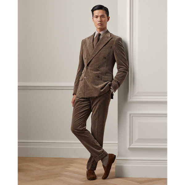 Gregory Hand-Tailored Corduroy Trouser Purple Label 1