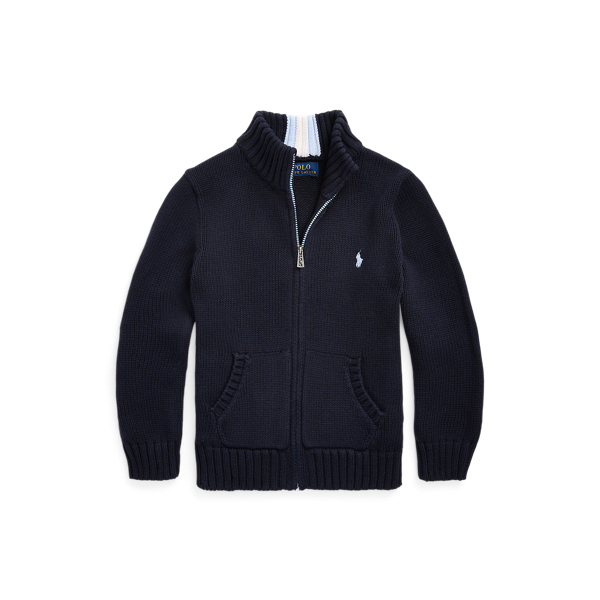 Cotton Full-Zip Jumper