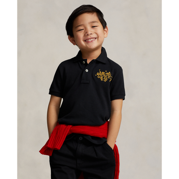 Lunar New Year Triple-Pony Polo Shirt Boys 2-7 1