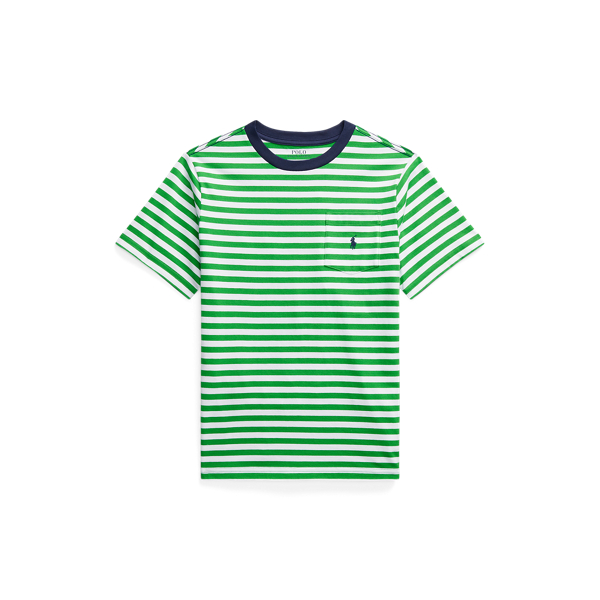 Striped Cotton Jersey Pocket T-Shirt BOYS 6–14 YEARS 1