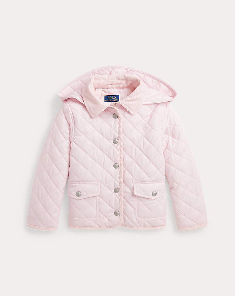 Quilted Water-Repellent Barn Jacket Girls 2-6x 1