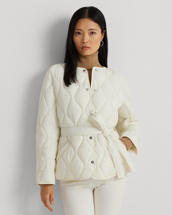 Belted Onion-Quilted Jacket