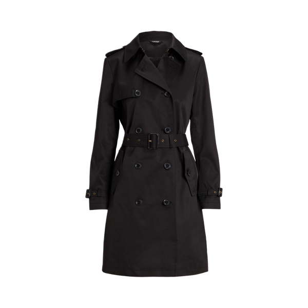 Double breasted short trench coat lauren ralph lauren outlet