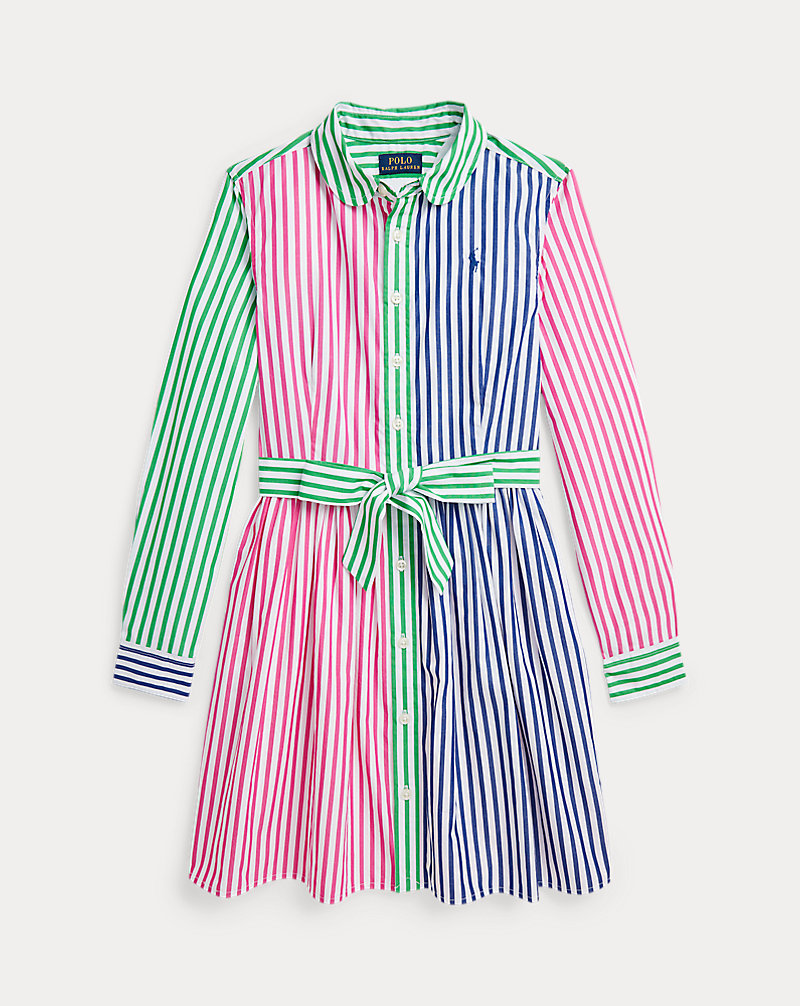 Striped Cotton Poplin Fun Shirtdress GIRLS 7–14 YEARS 1