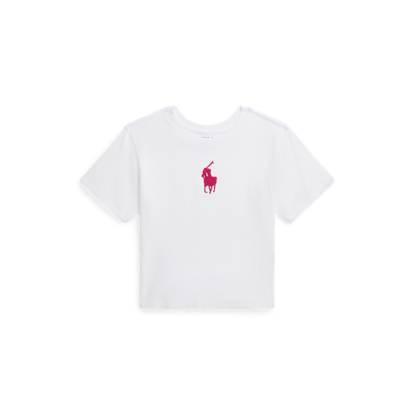 French Knot Big Pony Cotton Jersey Tee