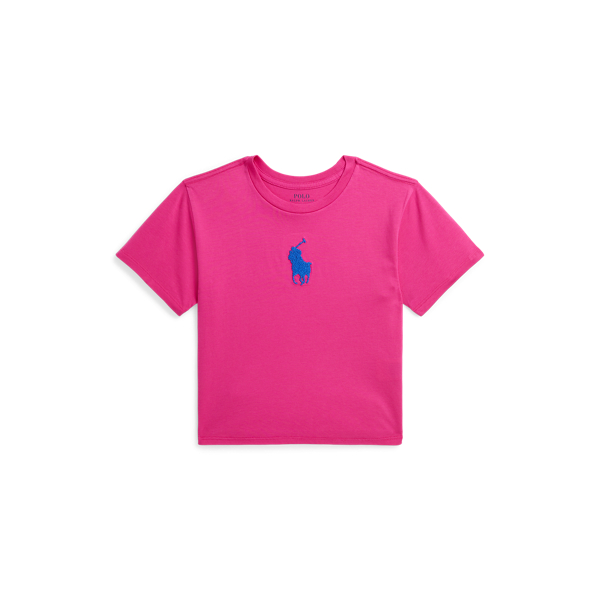 French Knot Big Pony Cotton Jersey Tee