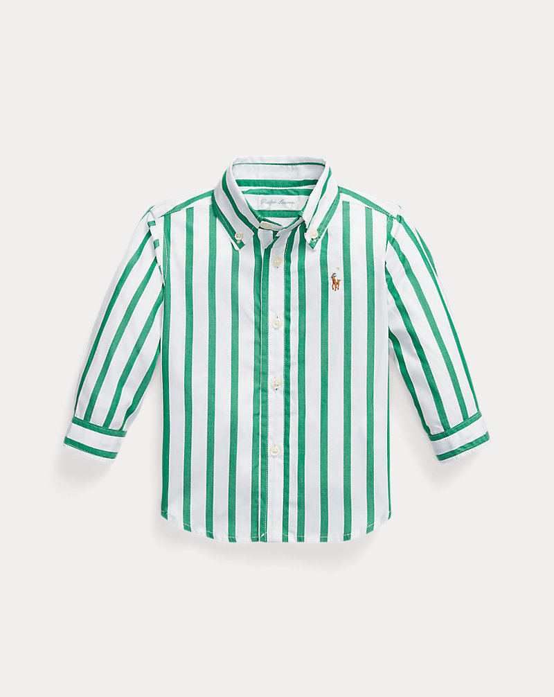 Striped Cotton Poplin Shirt Baby Boy 1