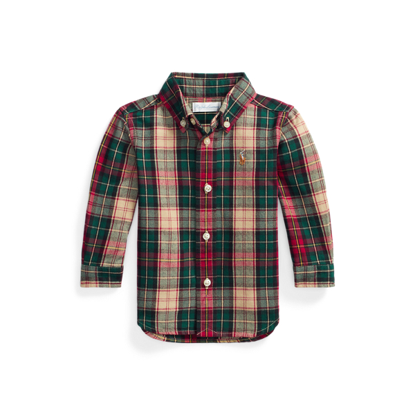 Chemise Oxford écossaise en coton