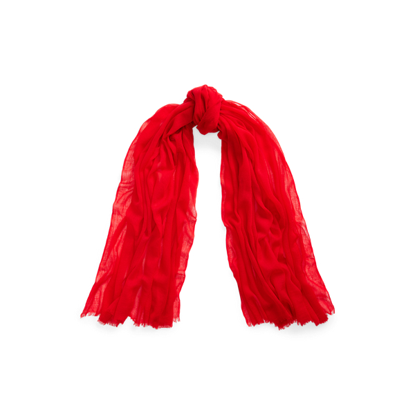 Fringe-Trim Wool Scarf Polo Ralph Lauren 1