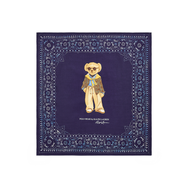 Polo Bear Cotton-Silk Scarf Polo Ralph Lauren 1