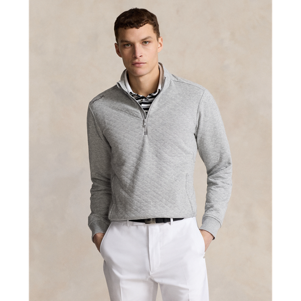 Classic Fit Quilted Double-Knit Pullover