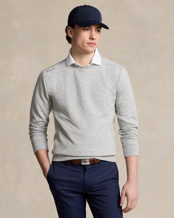 Classic Fit Quilted Double-Knit Pullover