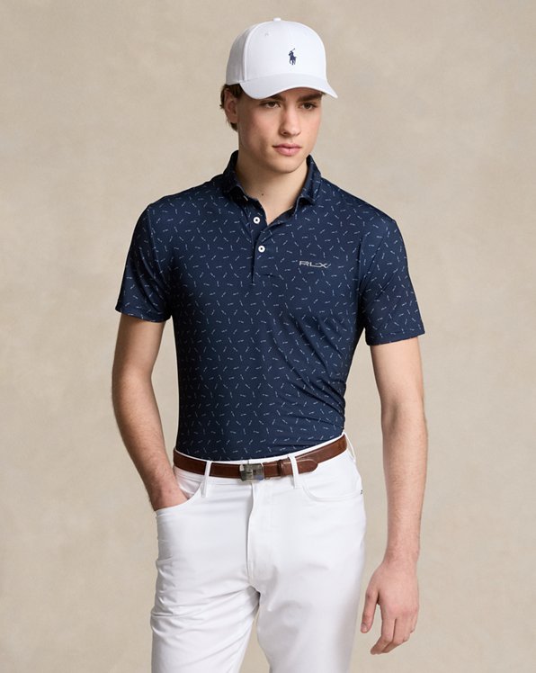 Tailored fit Polo-shirt met RLX-print