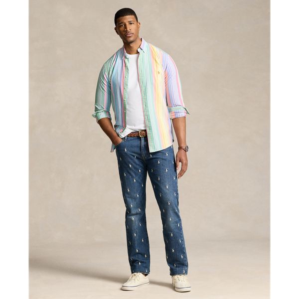 Varick Slim Straight Polo Pony Jean